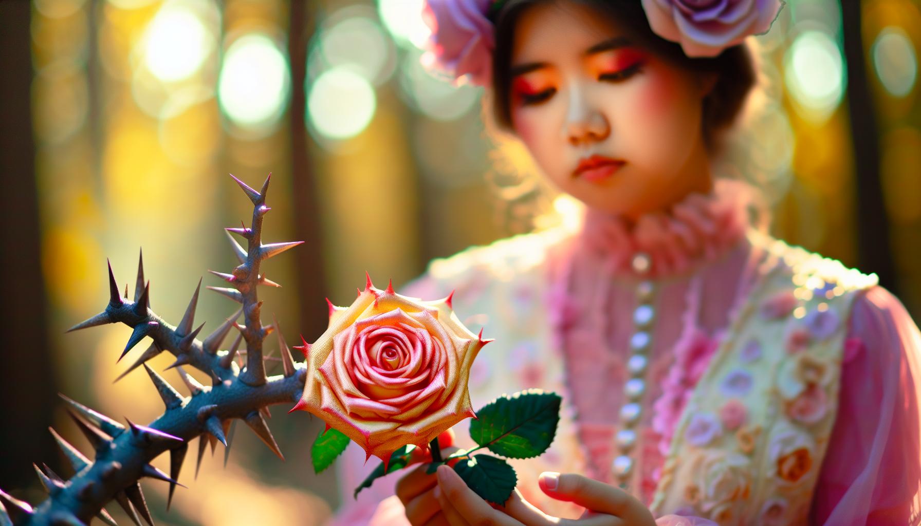 A tüskés rózsa szimbolikája a mesében